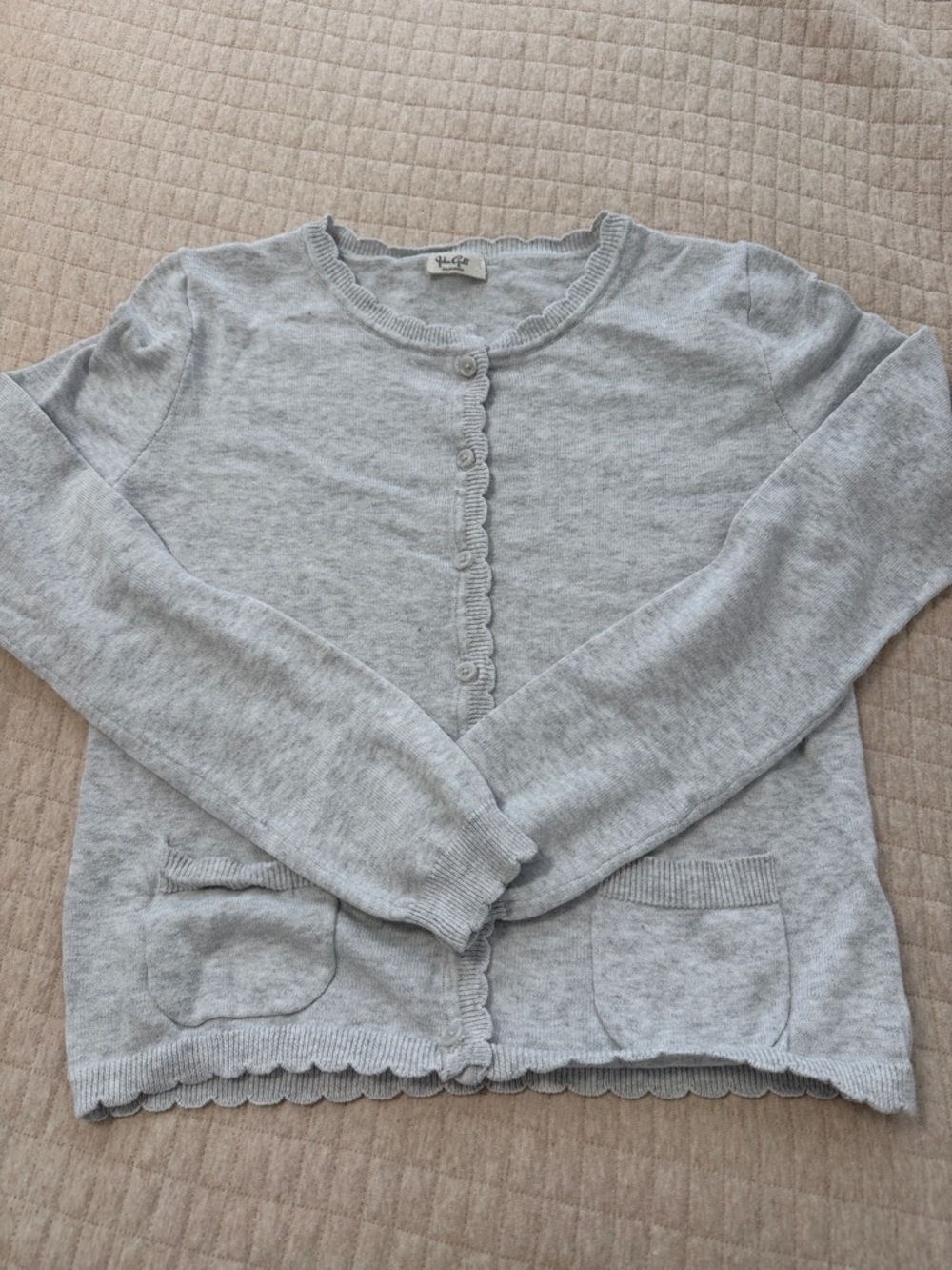 Brandy Melville light Gray  Button Front Cardigan
